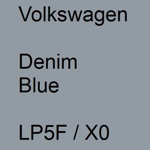 Volkswagen, Denim Blue, LP5F / X0.